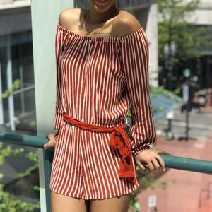 FOREVER 21 striped romper